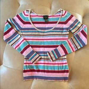 plenty wool striped sweater in Pink and Blue